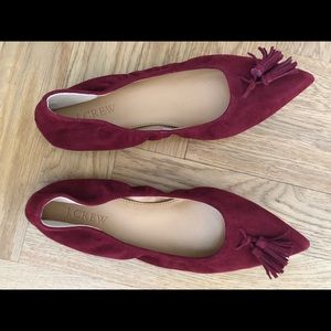 JCREW Factory pointed suede flats